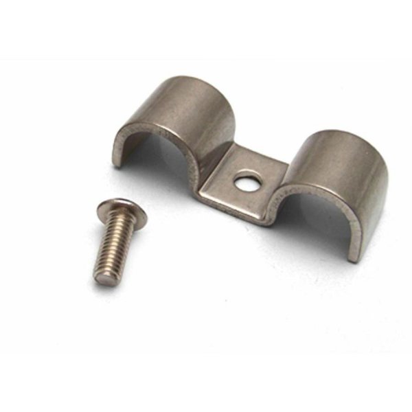 1/2 Stainless Steel Double Line Clamps Pack of 12 Keep It Clean Wiring