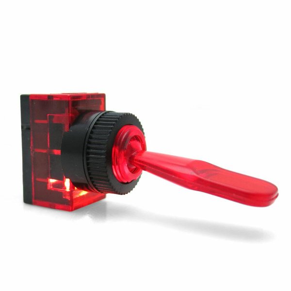 Illuminated Toggle Switch - Red 15a/12v || Keep It Clean Wiring